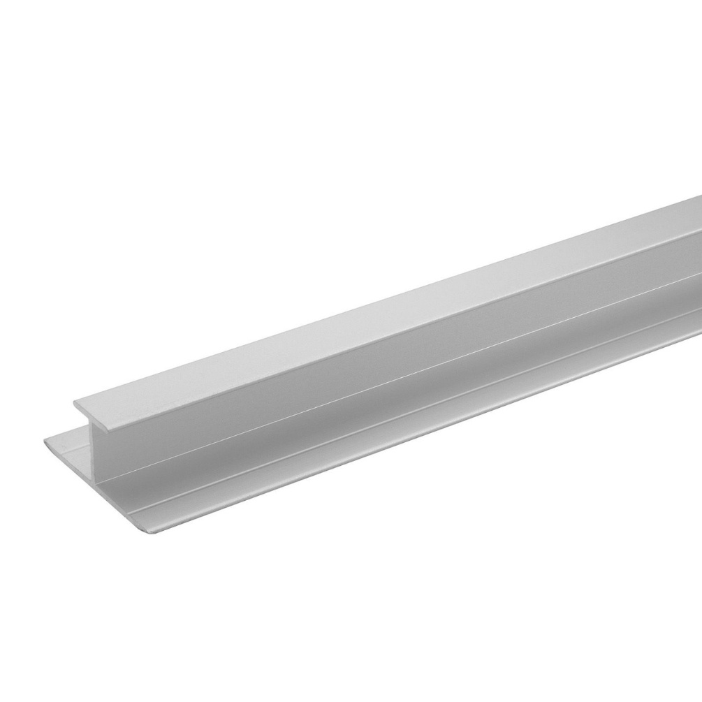 Cut out image of the Showerwall Compact Satin Silver Joining Trim